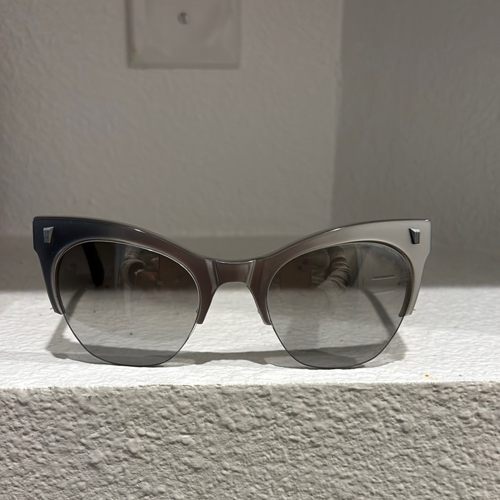 Kirk & Kirk Chic Gray Cat-Eye Sunglasses